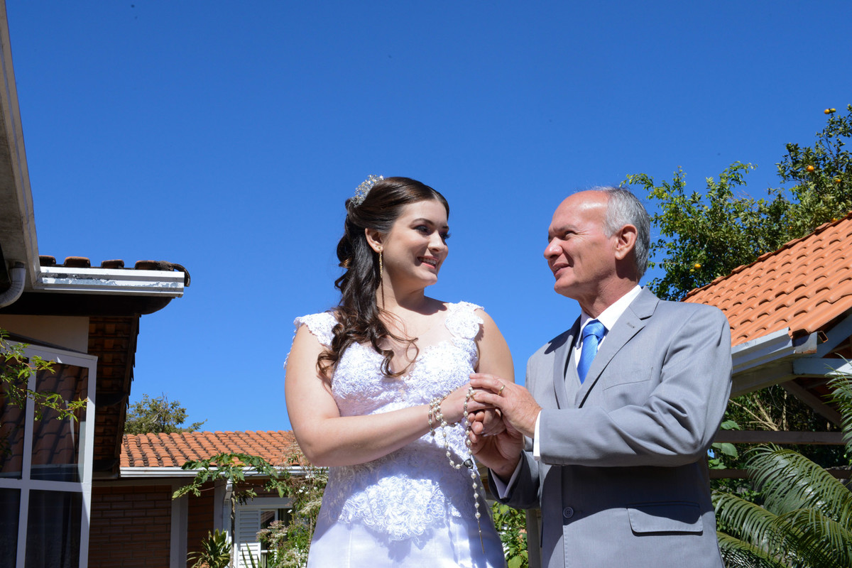 fotos de casamento em casa da noiva