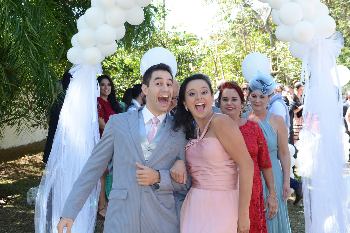 festa de casamento realizada em casa