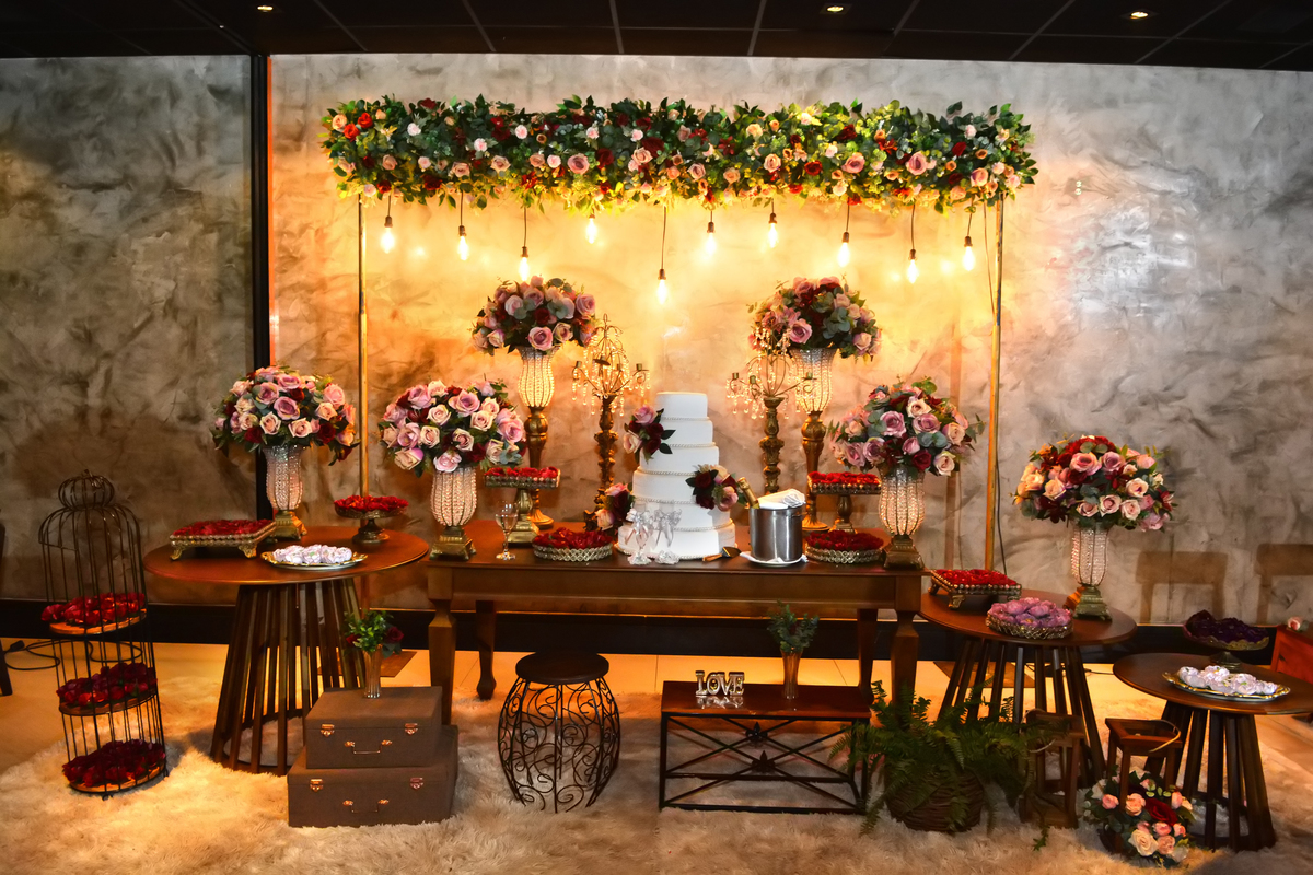 Decoração de casamento no Coco Bambu Aguas Claras