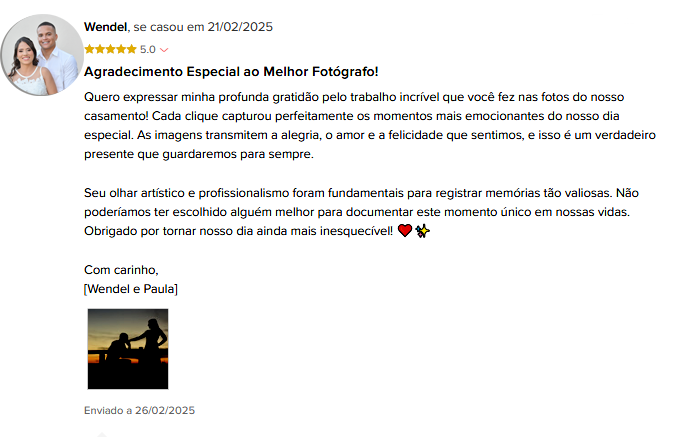 Depoimento sobre fotografo @fotoraniere