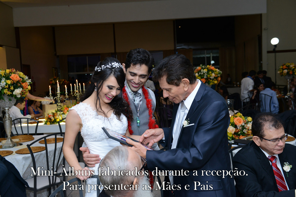 lembrança de casamento- Mini-àlbuns fabricados durante o casamento  para as mães