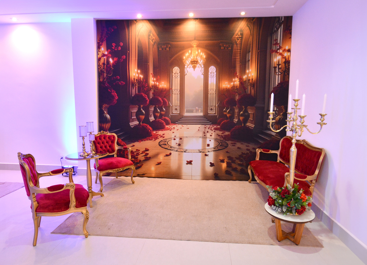 Decoração do salão de festas Casa Nobre