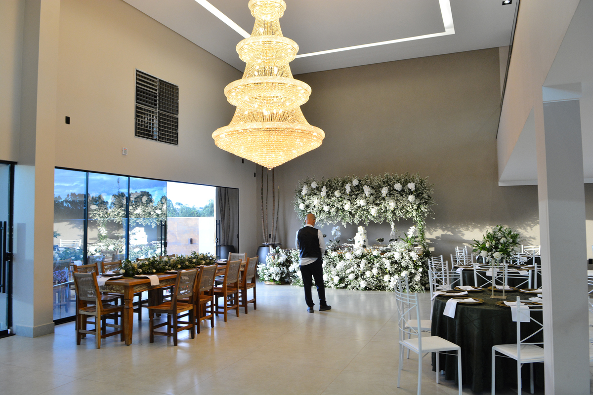 Decoração do salão de festas House Eventos