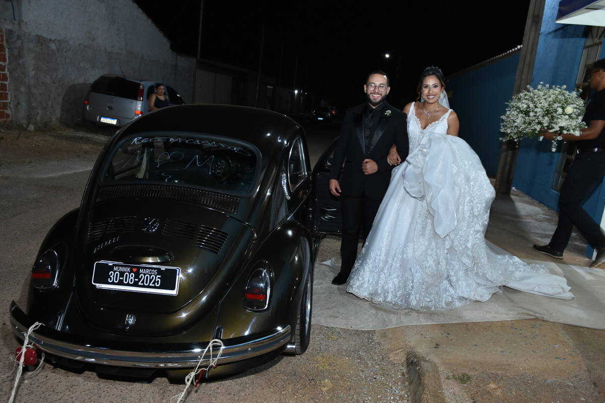 Carro da Noiva Fusca Preto