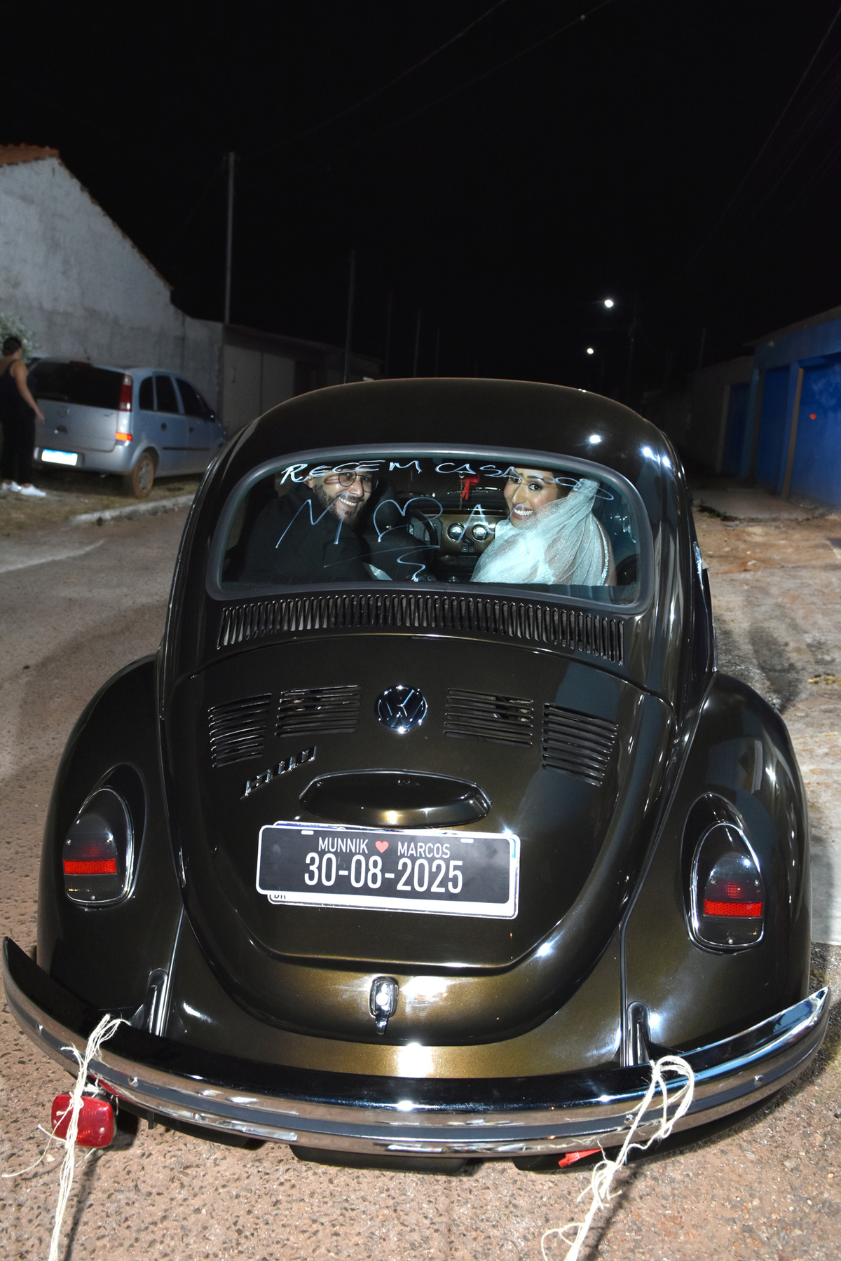 Carro da Noiva Fusca Preto