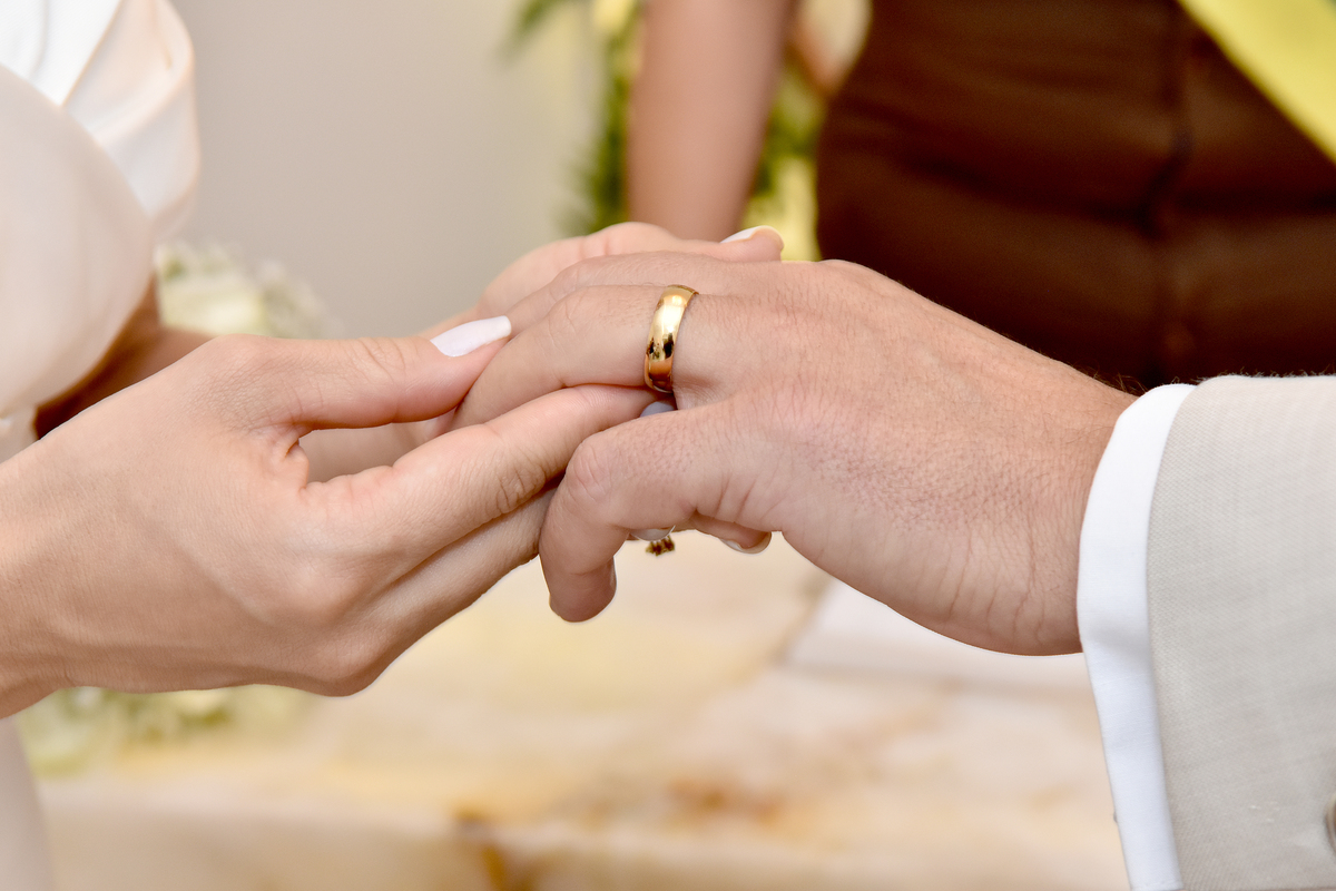 Olhar fotográfico das Alianças de casamento 