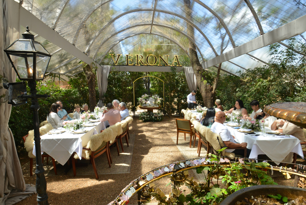 Decoração de Mini Wedding no Restaurante Verona