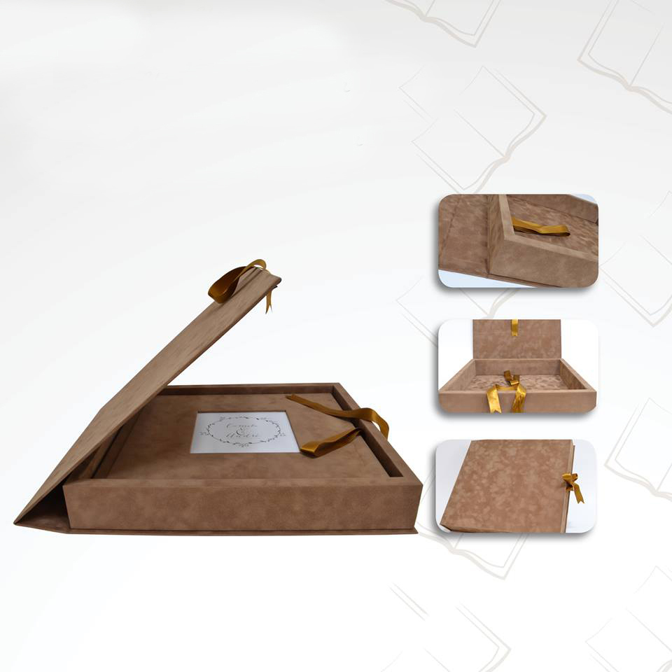 caixa de álbum encadernado