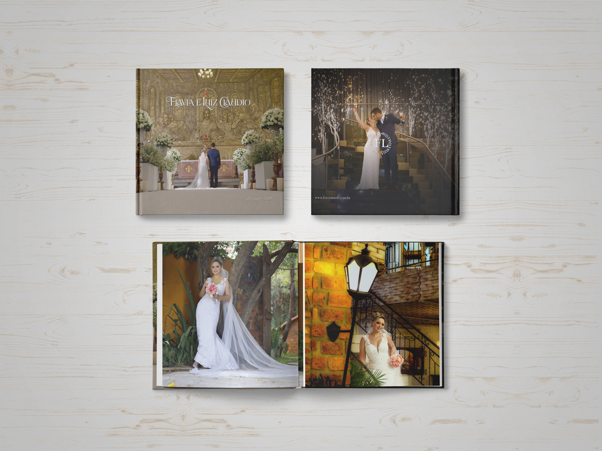 capa de album de casamento personalizada