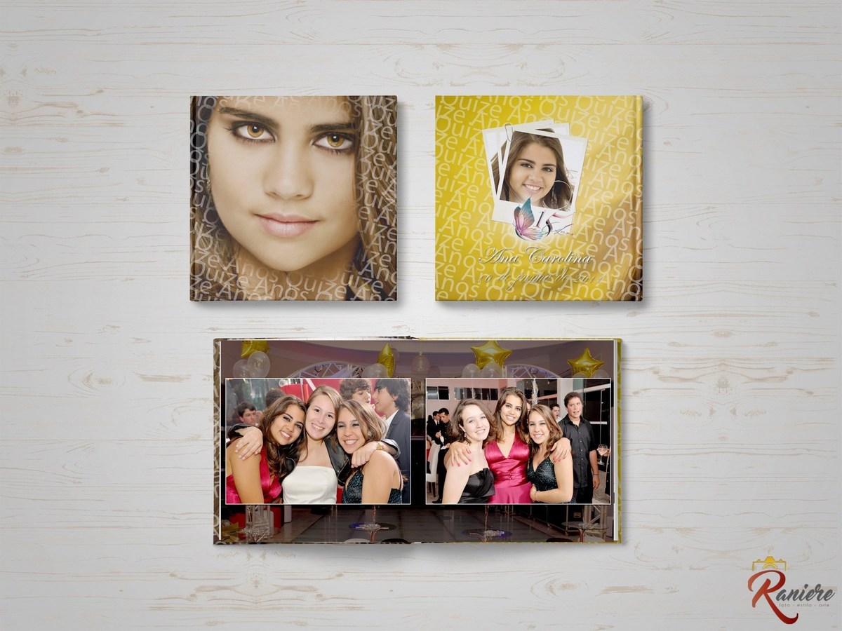 álbum encadernado capa foto