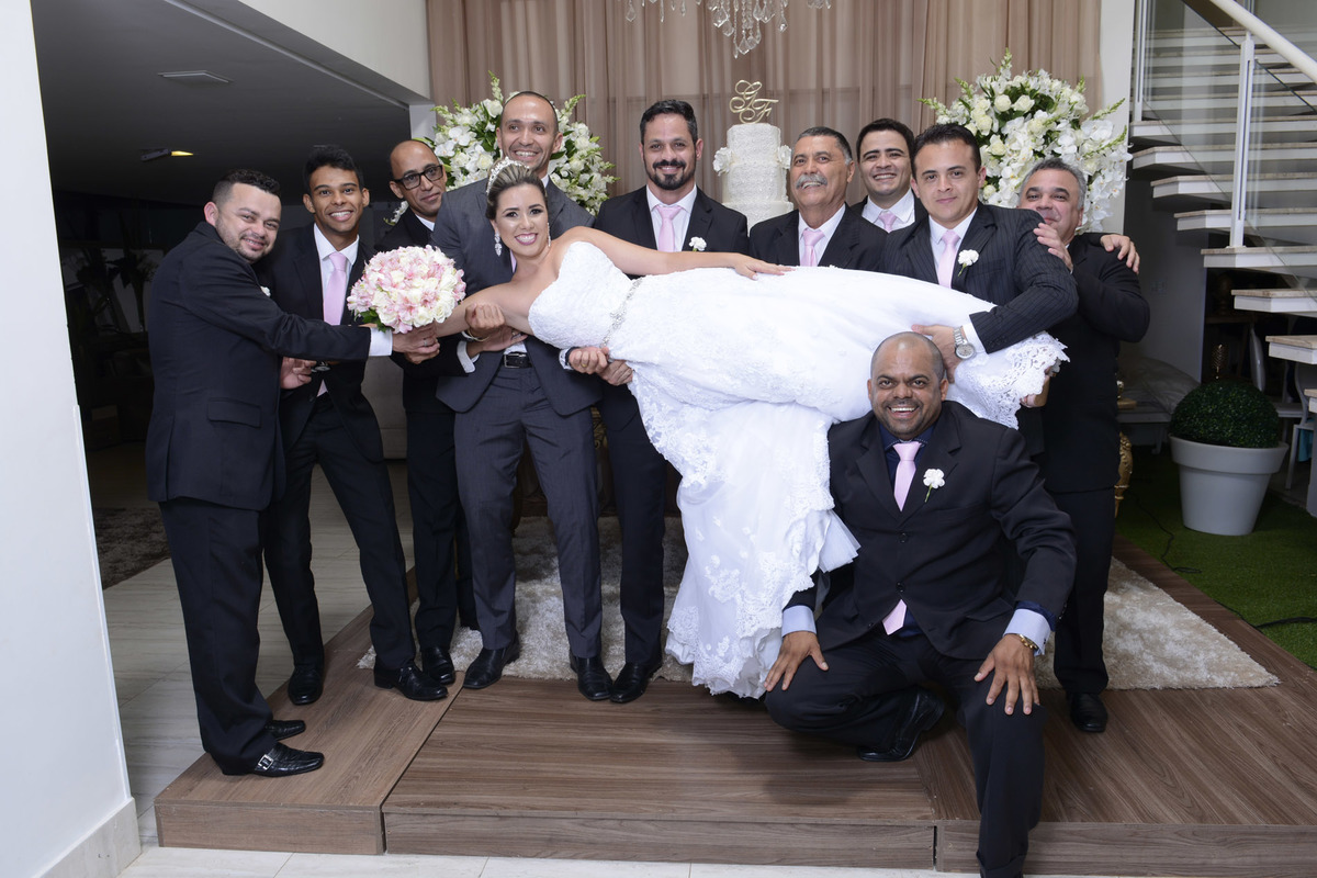 Recepção de casamento no salão de festas Grand Real