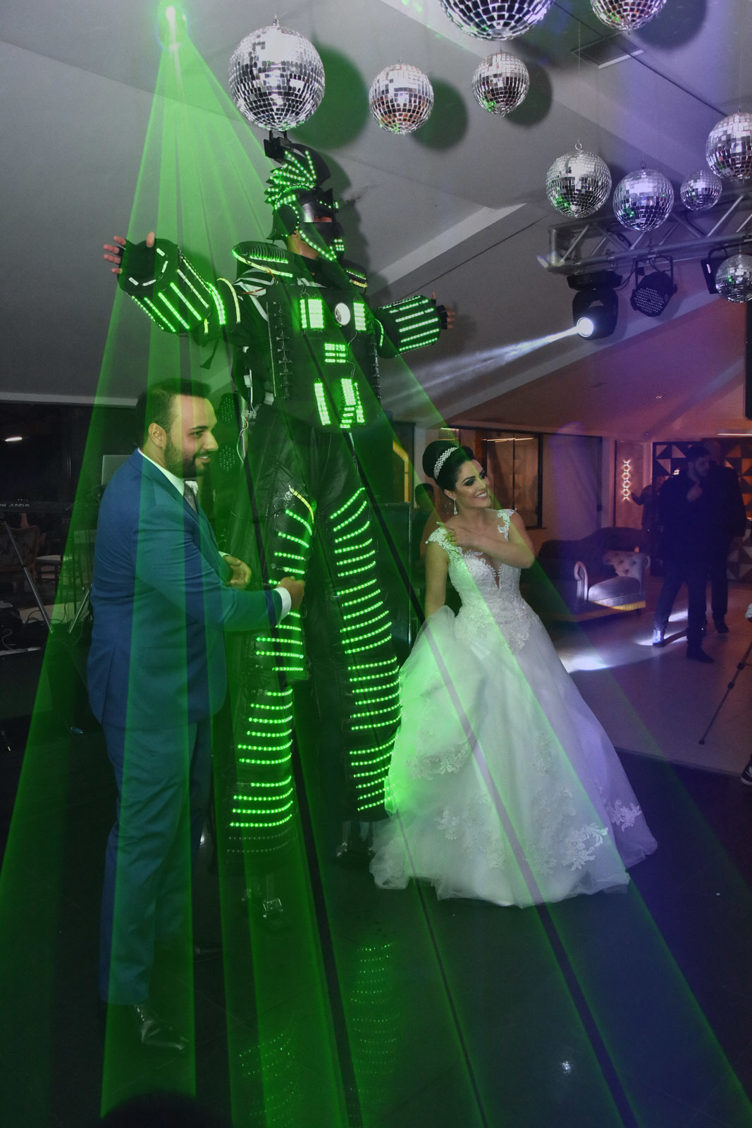 animação de festas com  robo