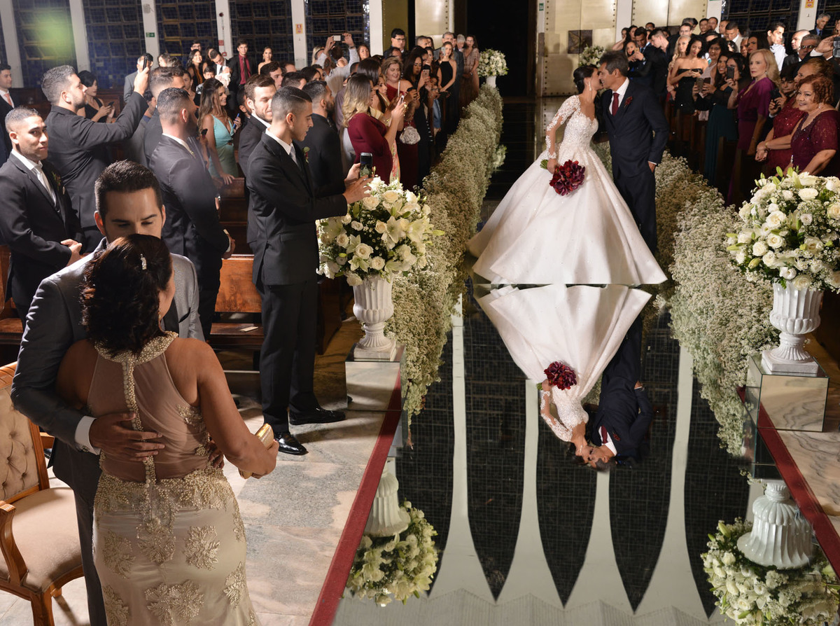 fotos artísticas-perspectiva do olhar fotográfico no casamento na igreja Dom Bosco DF