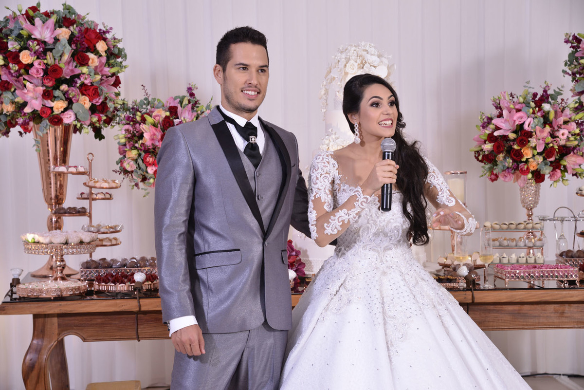 Recepção de casamento no salão de festas Porto Vitoria DF