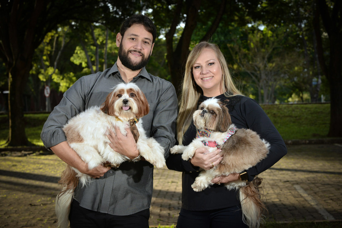 Ensaio de família com cachorro