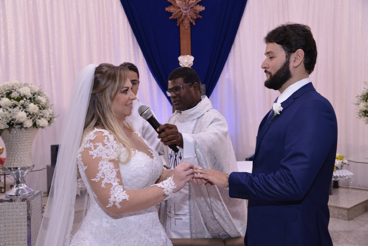 troca das alianças casamento nossa senhora do lago