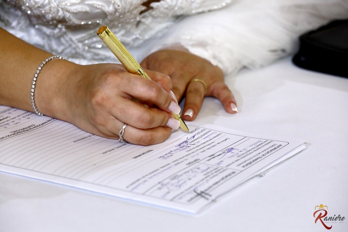 assinatura do processo matrimonial