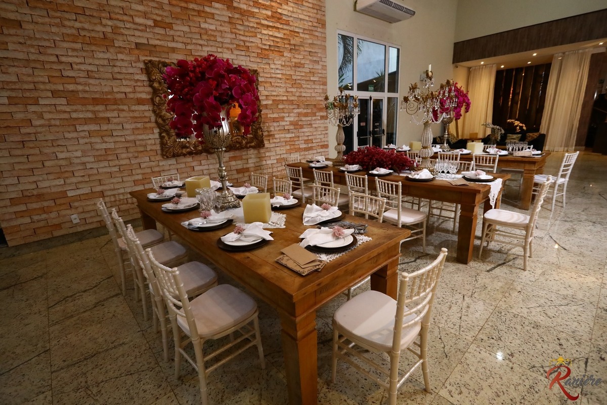 Decoração do salão de festas Orphuem