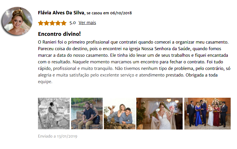 Depoimento  para o fotografo Raniere Pedroza