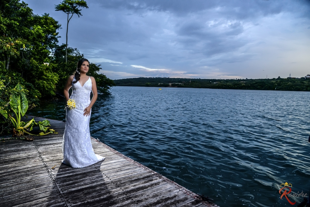 Previa de noiva nas margens do lago Paranoá Brasilia DF 