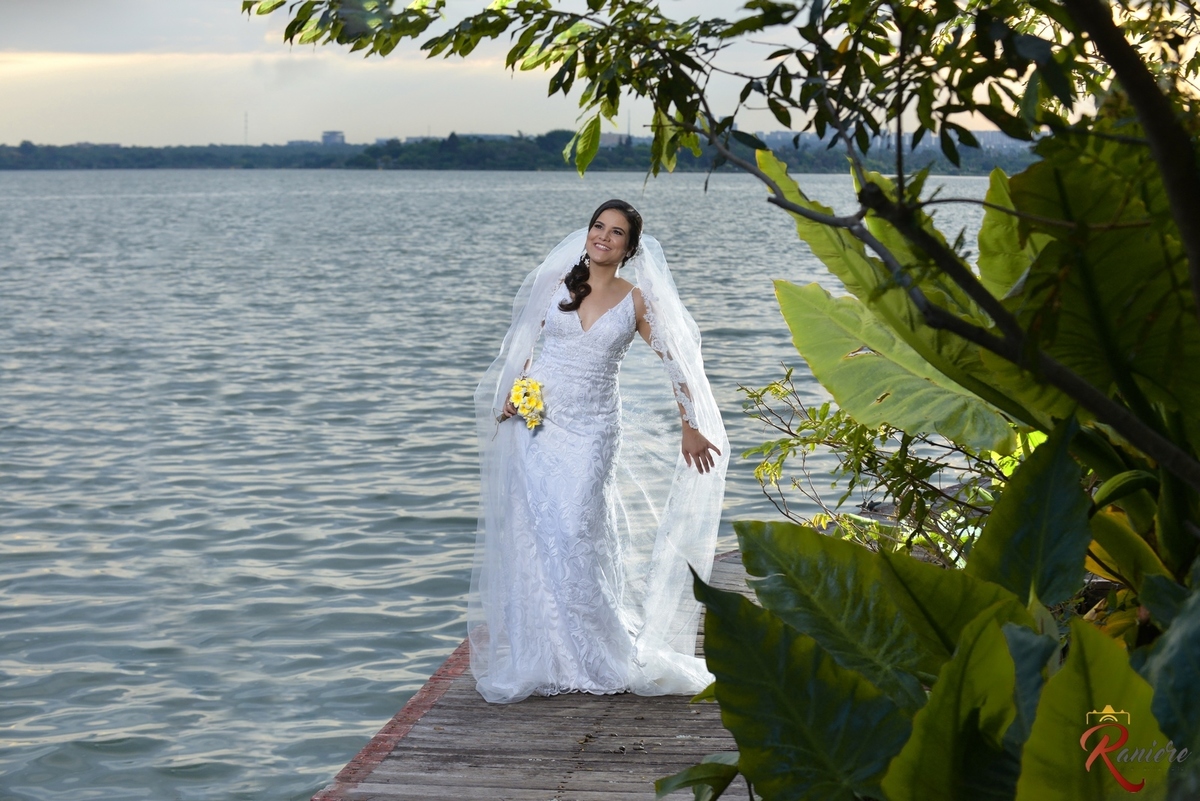 Previa de noiva nas margens do lago Paranoá Brasilia DF 