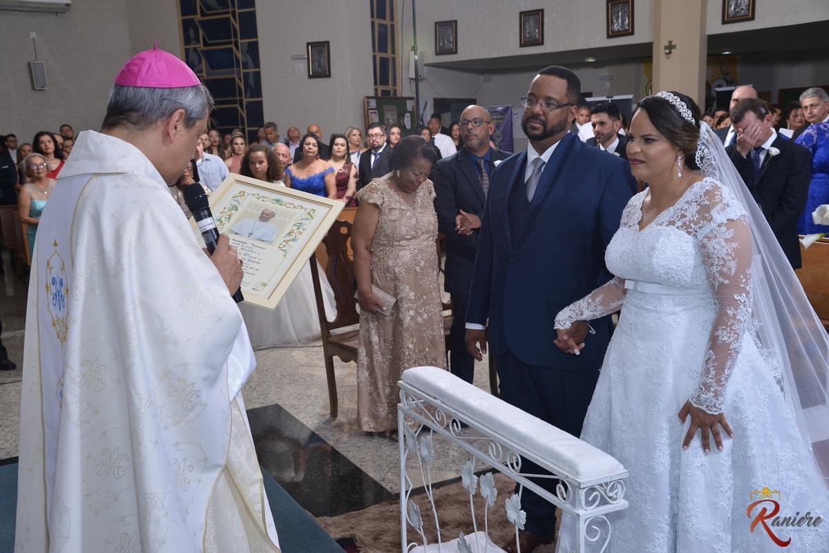 celebração de casamento na igreja Nossa Senhora do Rosário