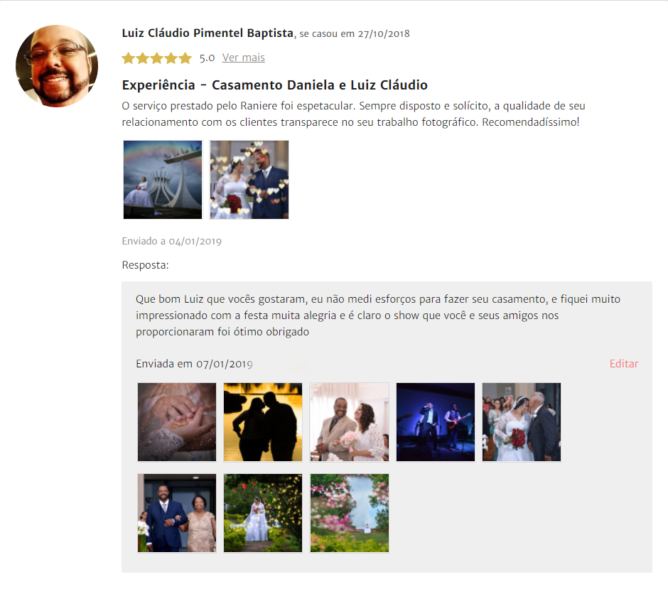 Depoimento sobre o fotografo Raniere Pedroza