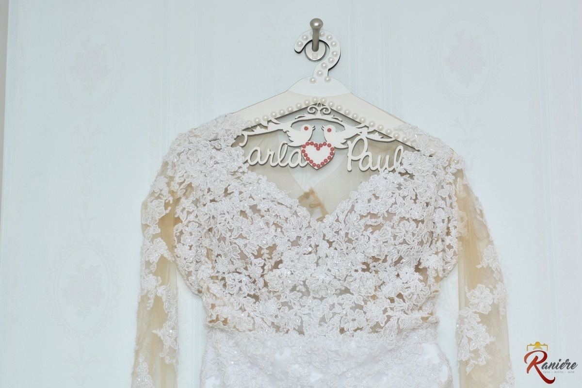 Vestido de noiva no making of