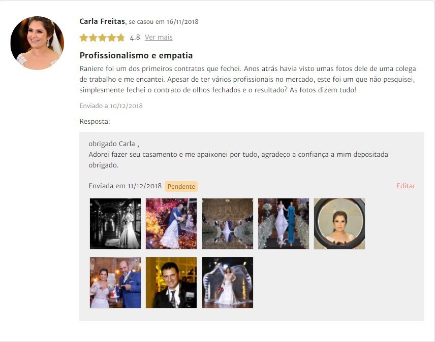 Depoimento sobre o fotografo Raniere Pedroza