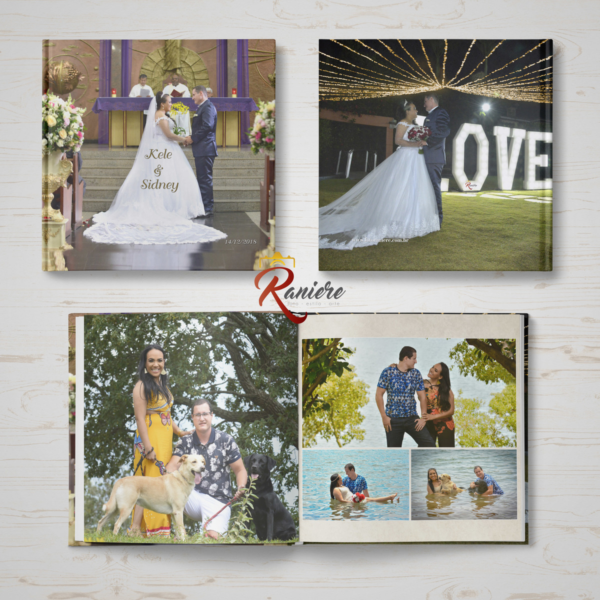 Capa de album de casamento editado