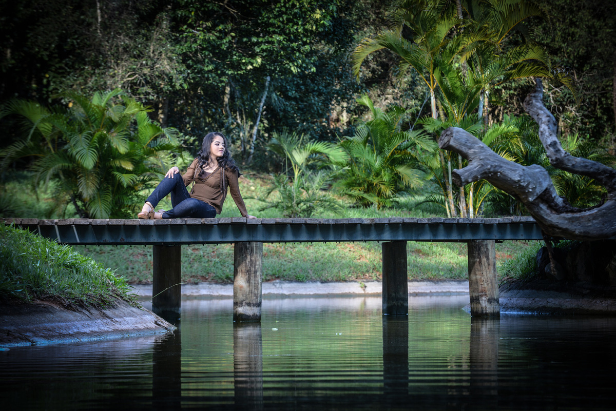 book de 15 anos no jardim botânico