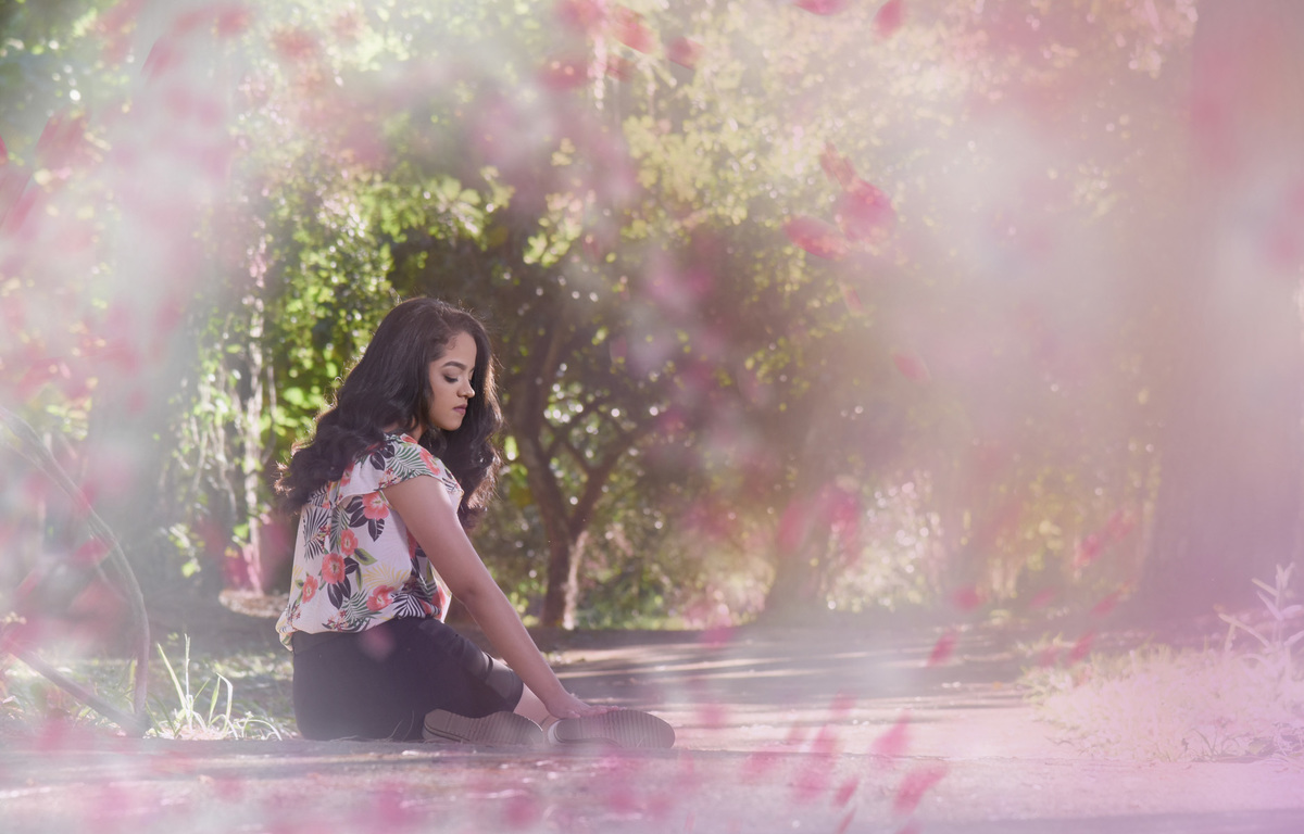 ensaio fotográfico de 15 anos no jardim botânico