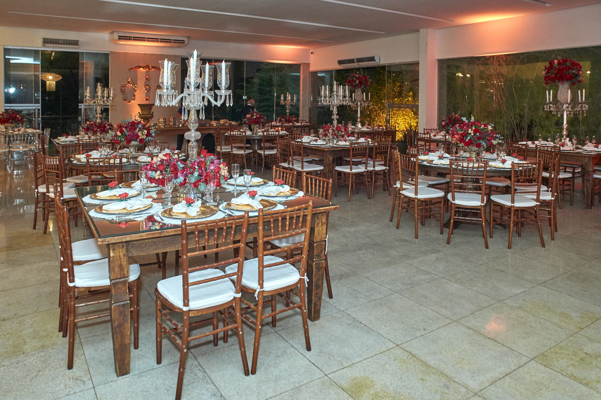 decoração do salão porto cristal