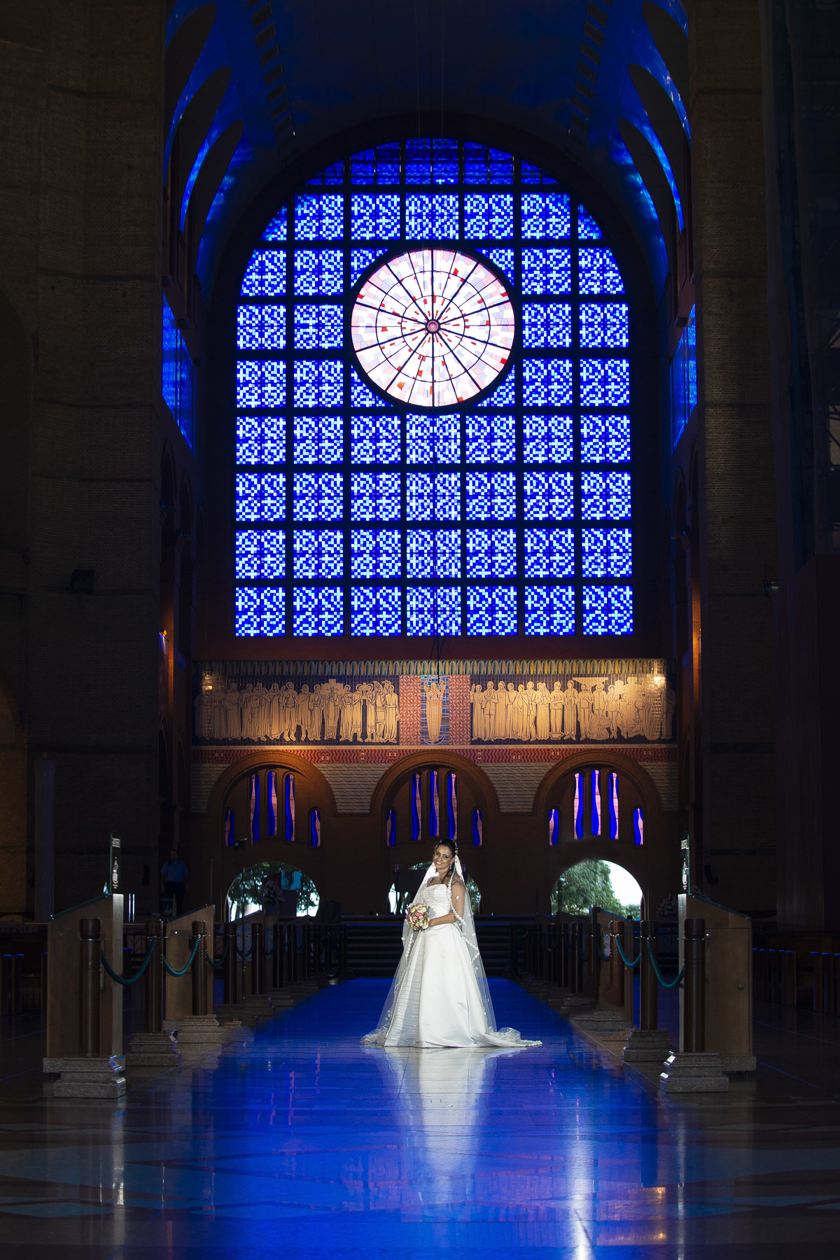 Ensaio de noiva na basilica nossa senhora de aparecida SP