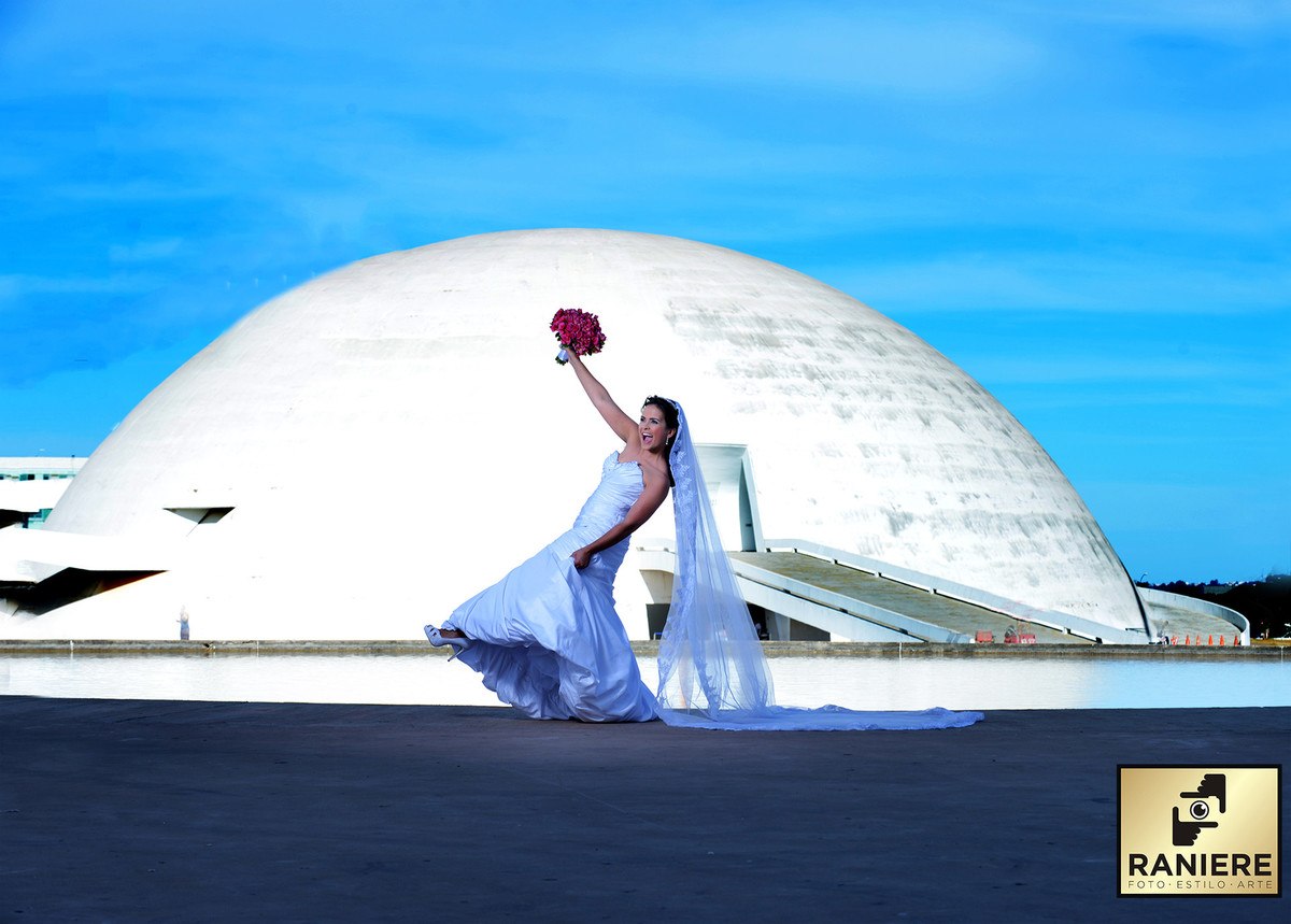  imagem noiva Museu Nacional-previa de noiva em brasilia