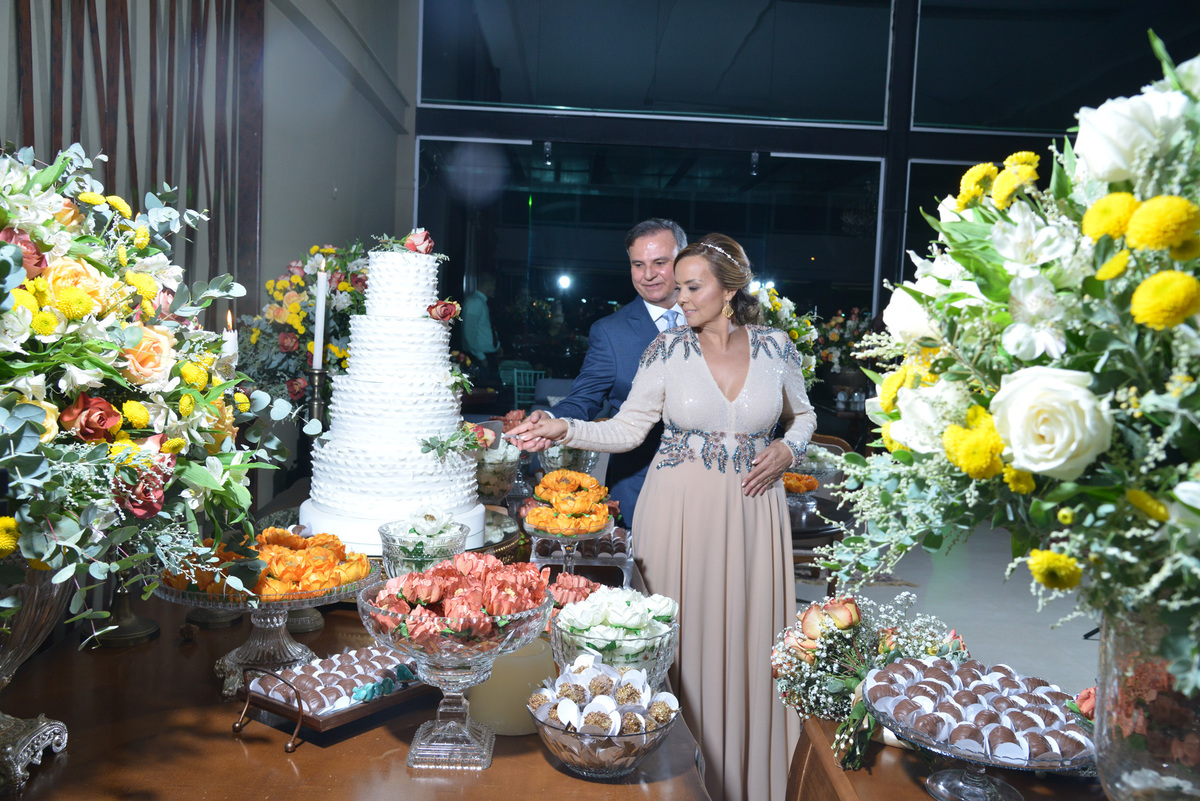 decoração de casamento no salão de festas panorama