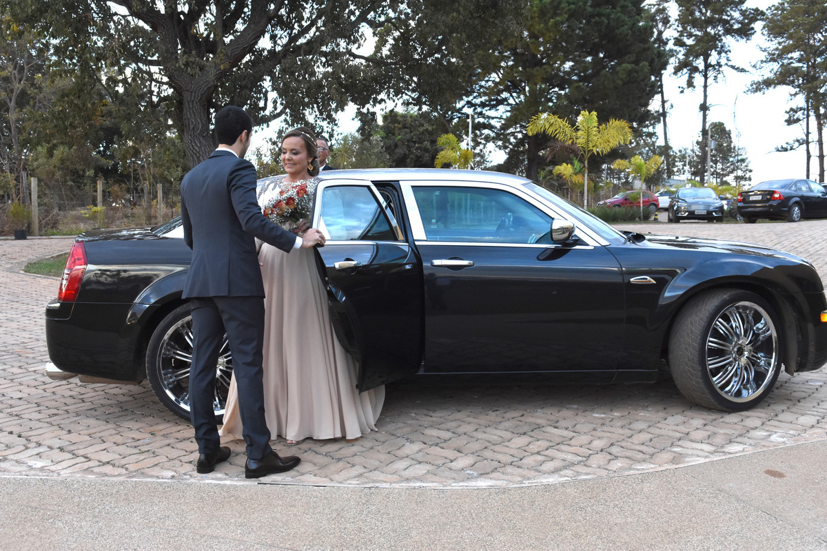 carro da noiva no espaço panorama