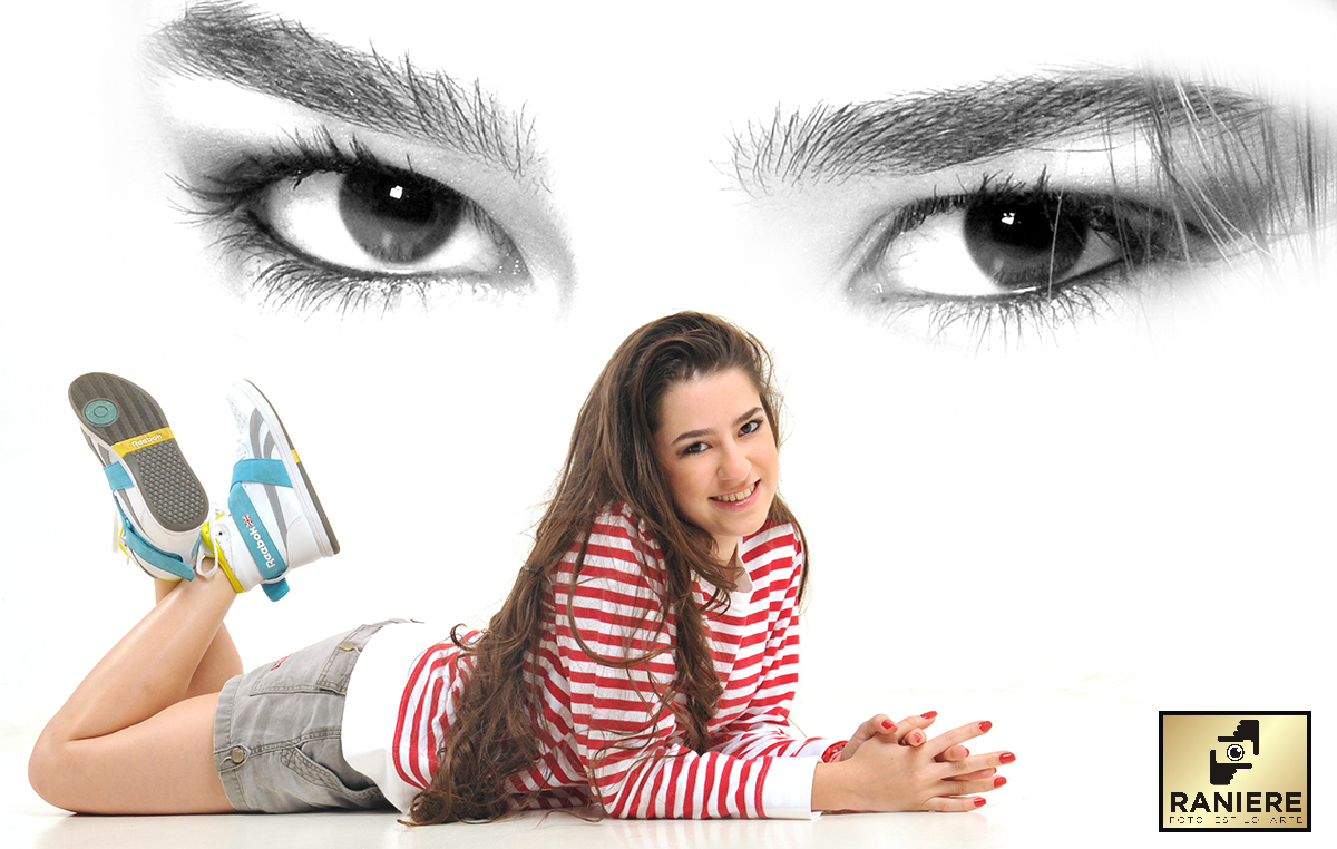 produção fotografica em estudio de debutante
