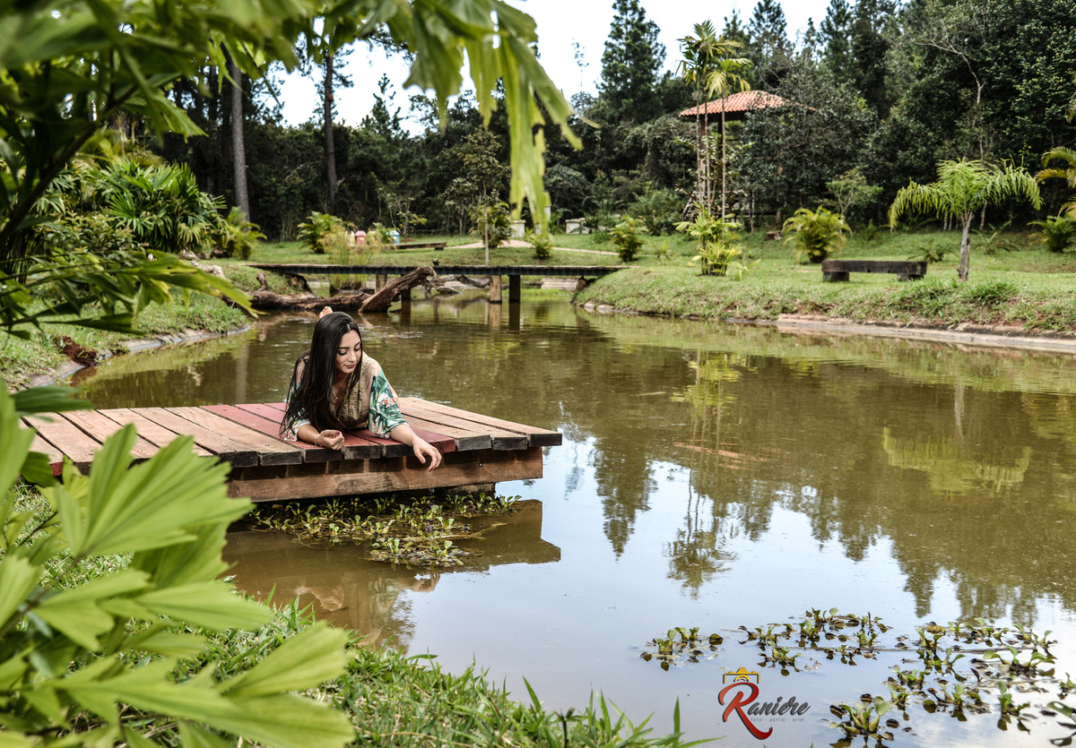 Book fotográfico no jardim botânico