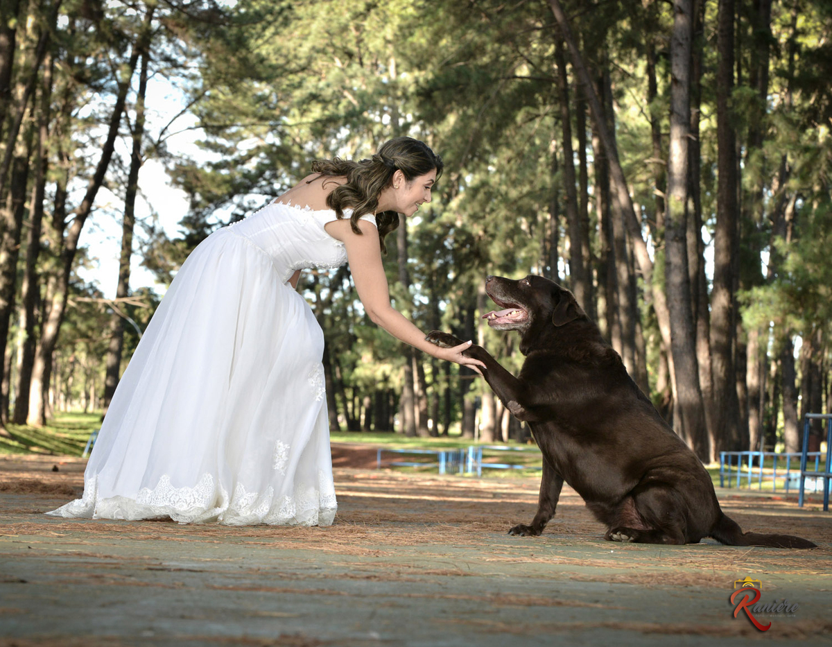 Ensaio fotográfico de noiva com Pet