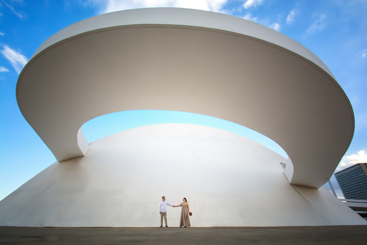 Pré-wedding no Museu Nacional de Brasília