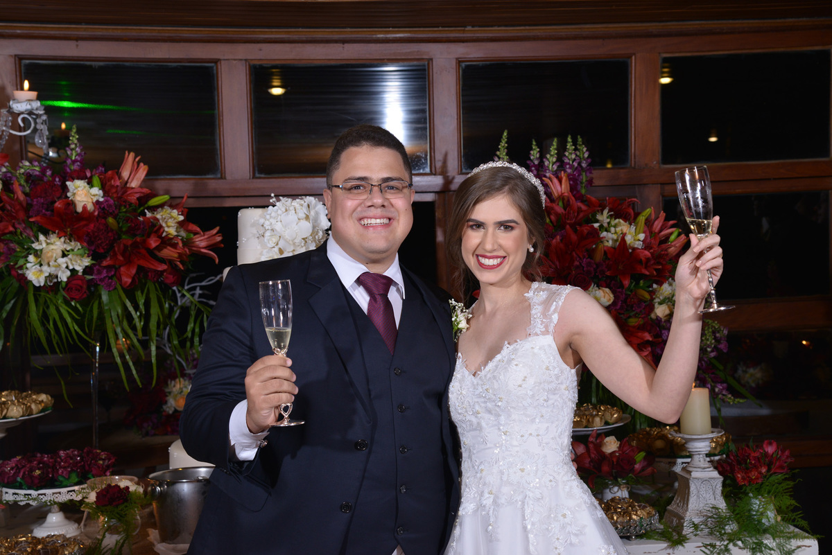 recepção de casamento no salão de festas Gartem Haus