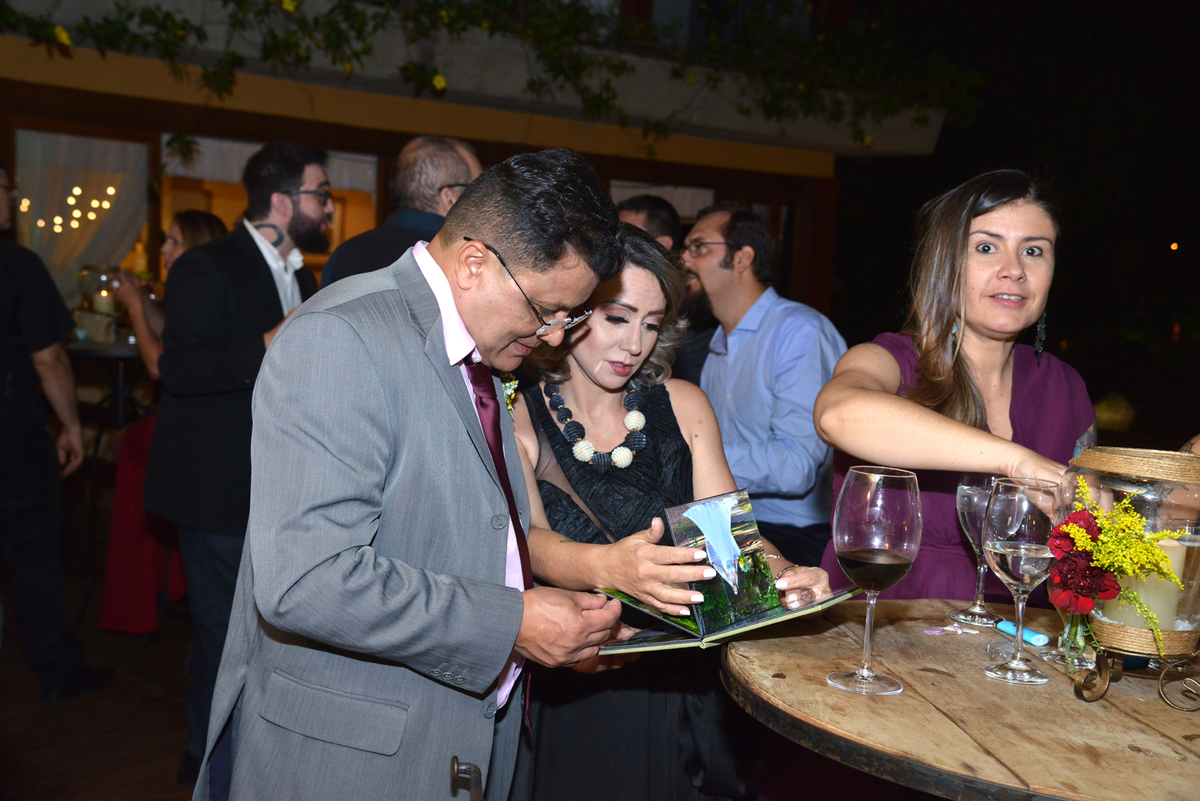 mini Álbuns fabricados durante o casamento