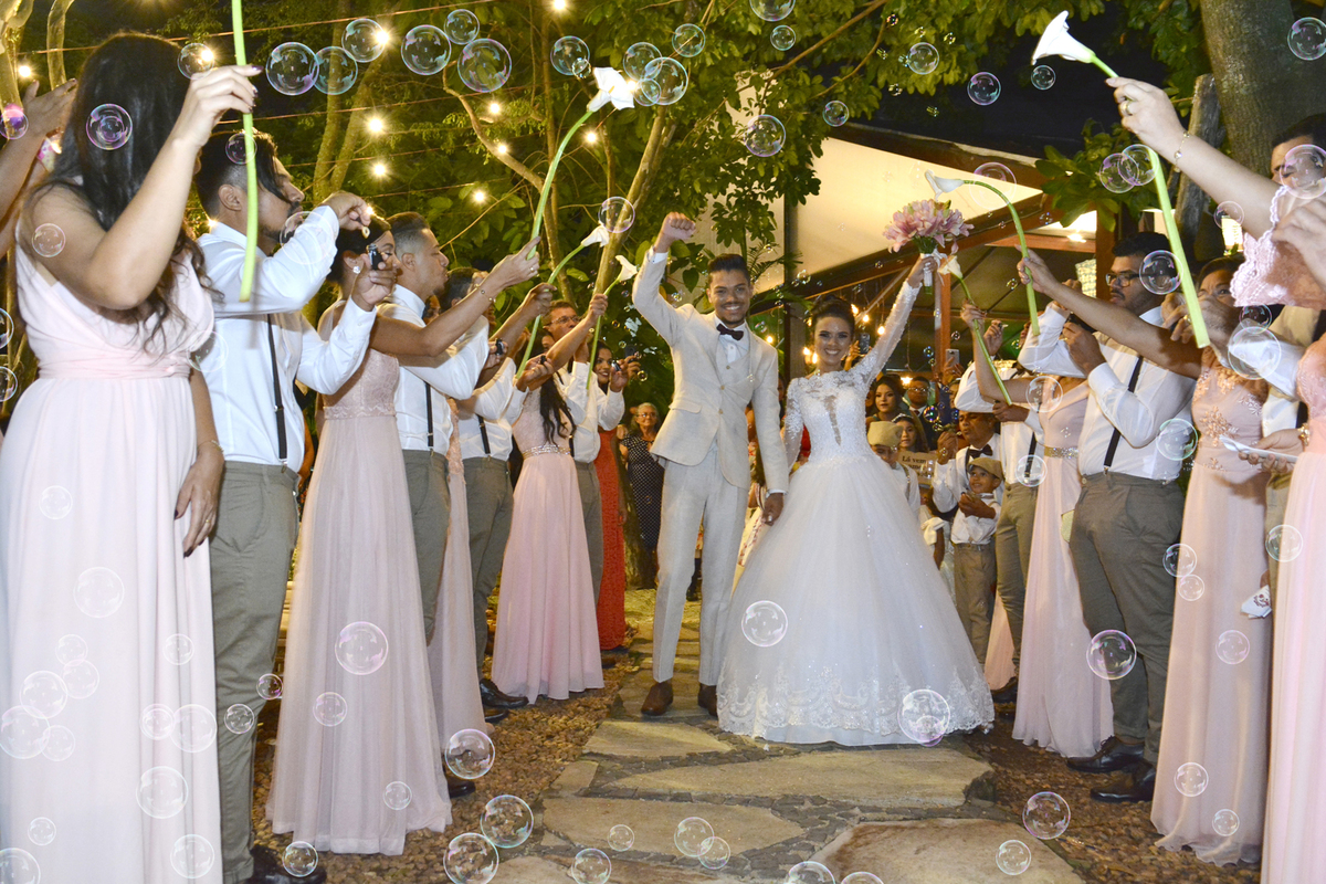 celebração de casamento no espaço florativa