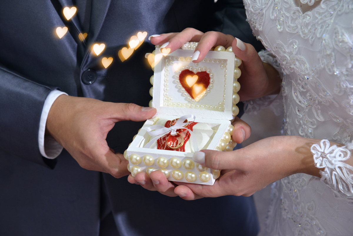 fotos de alianças de casamento
