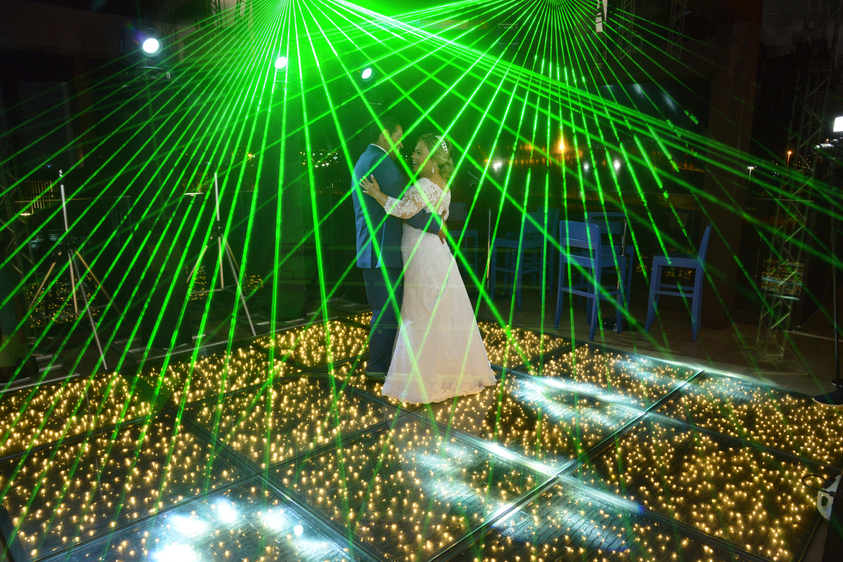 pista de dança com led