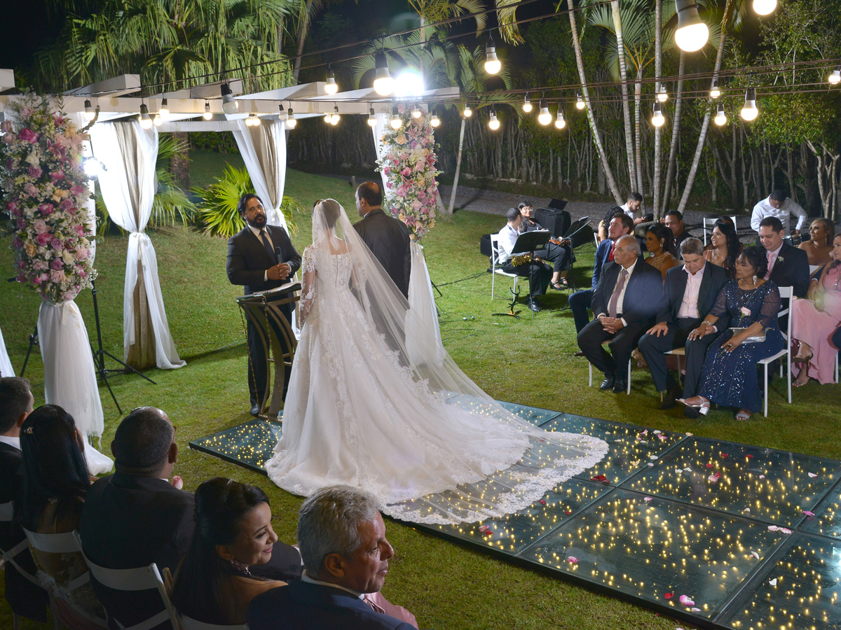 celebração de casamento no Spazio Grand Jardin