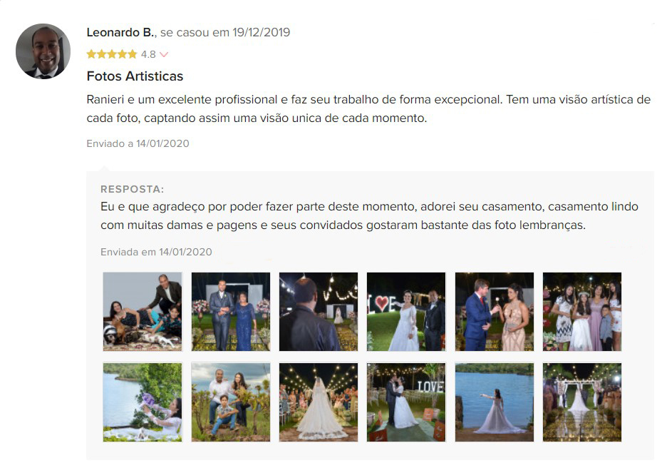 Depoimento sobre o fotografo Raniere Pedroza