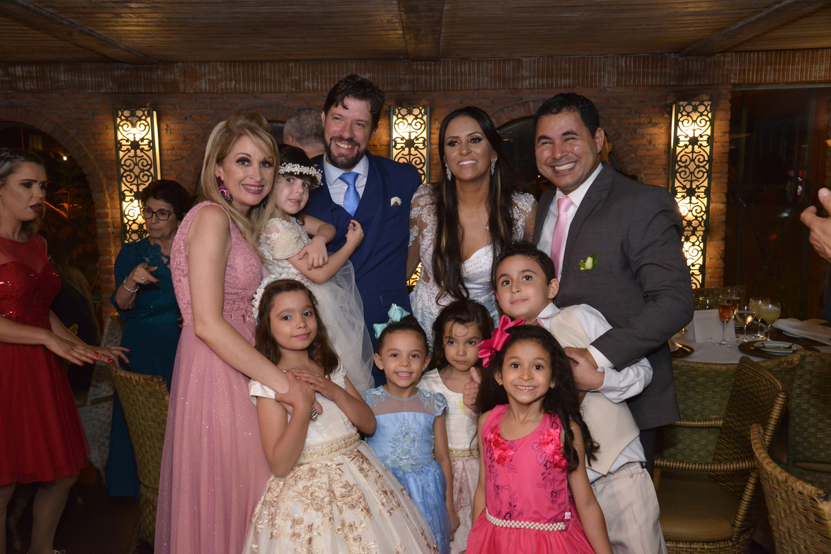 Recepção de casamento no restaurante Villa Tevere