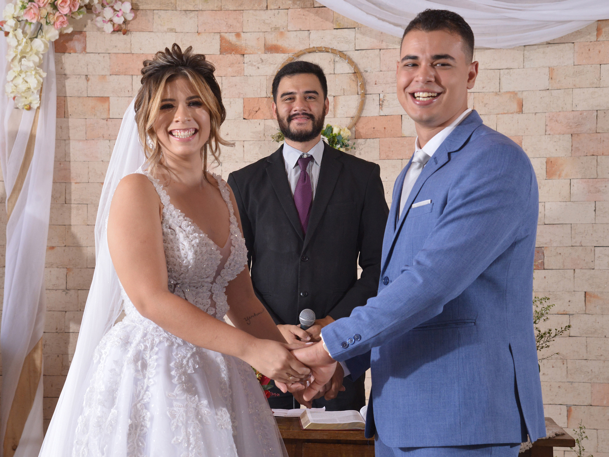 celebração de casamento evangélico no espaço villa rose